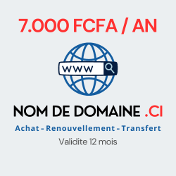 Promotion Nom de domaine .ci a 7.000 FCFA